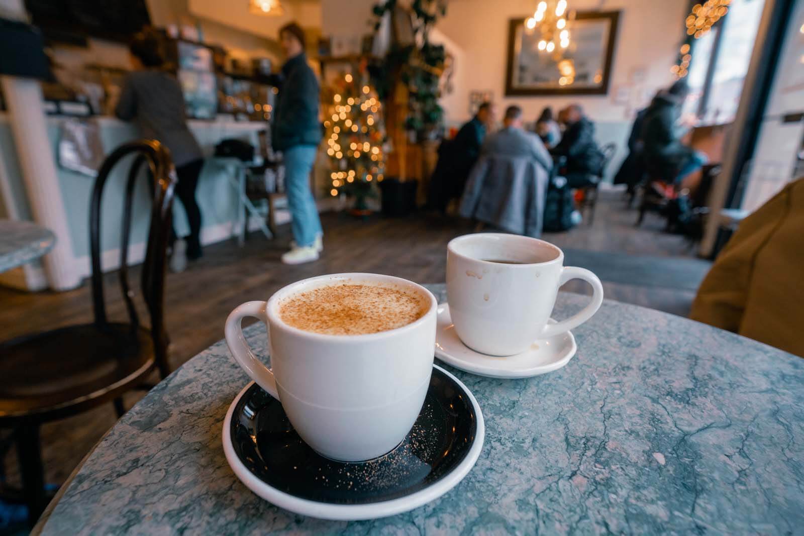 Coffee in Kos Kaffe Park Slope Brooklyn