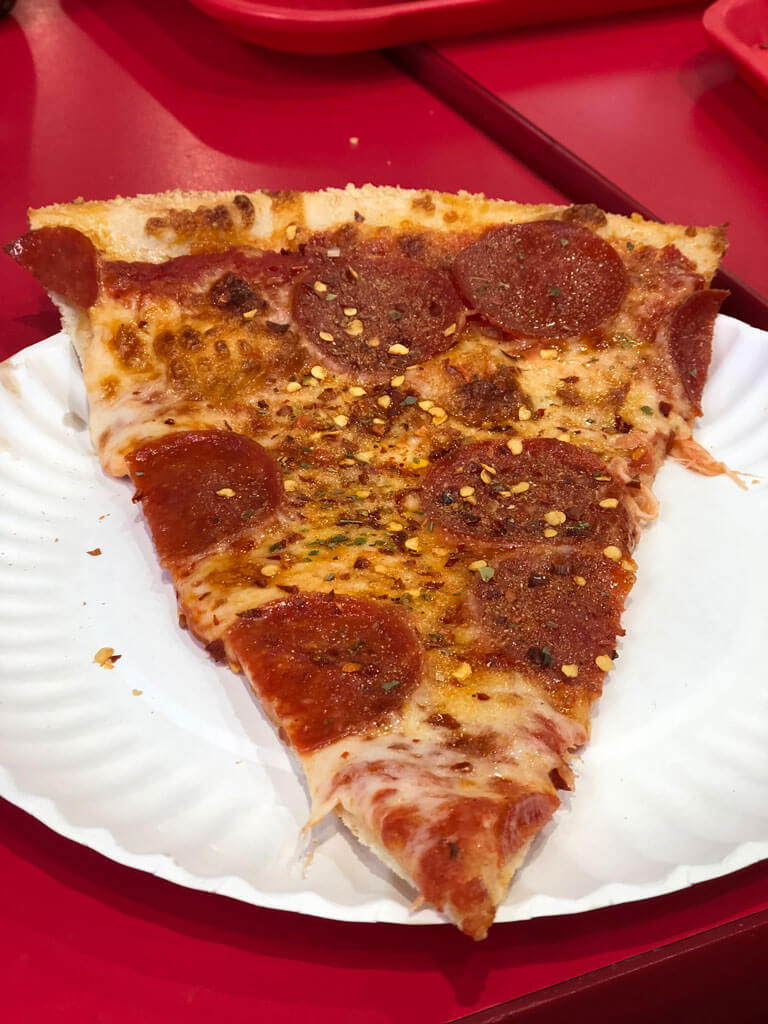 Joes Pizza in Williamsburg Brooklyn by the slice