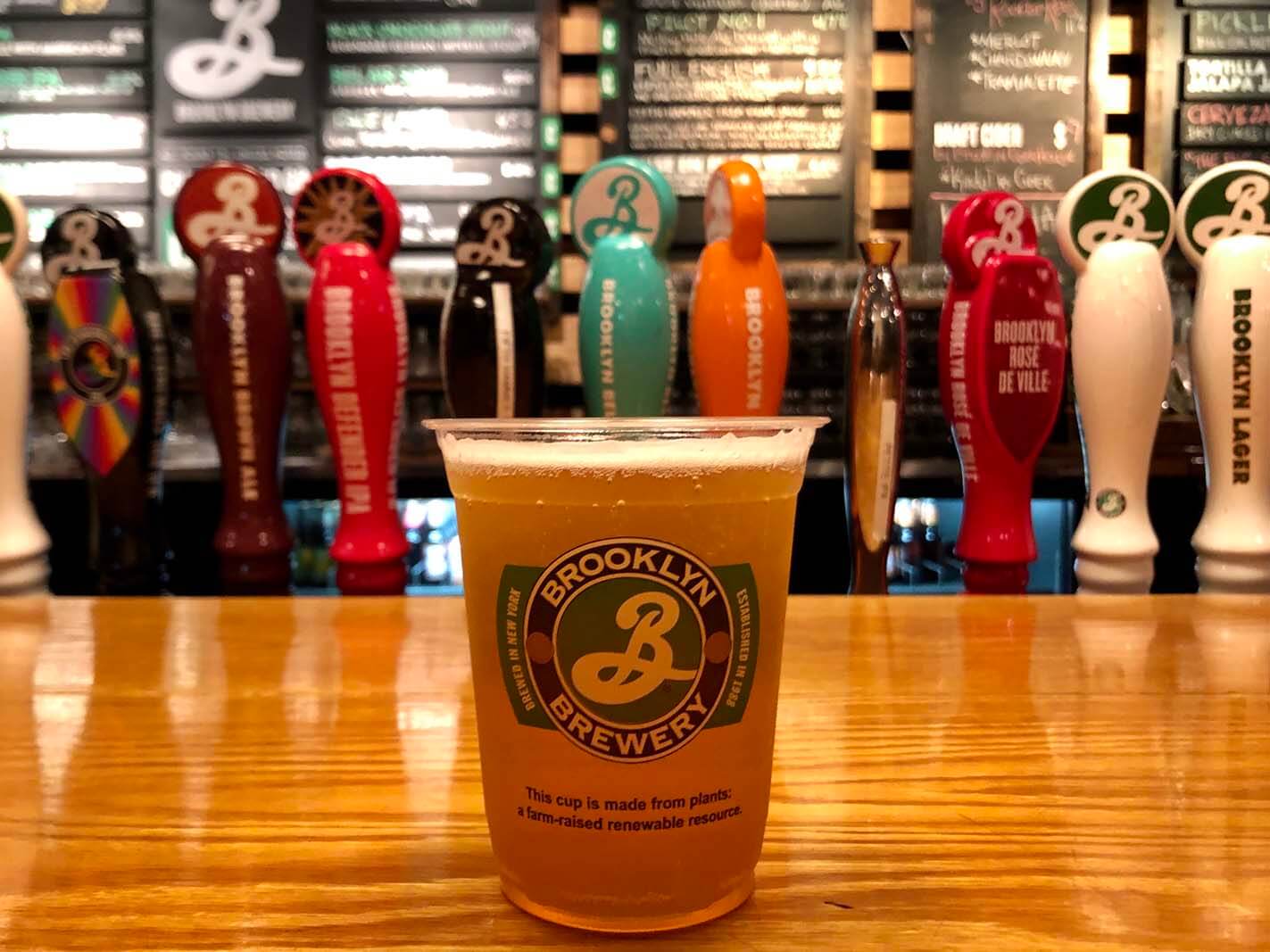 Brooklyn Brewery bar in Williamsburg Brooklyn