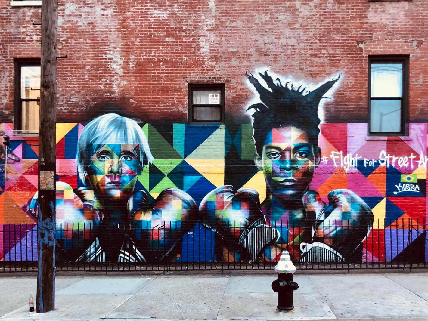 Jean-Michel Basquiat and Andy Warhol by KOBRA in Williamsburg Brooklyn off of Bedford