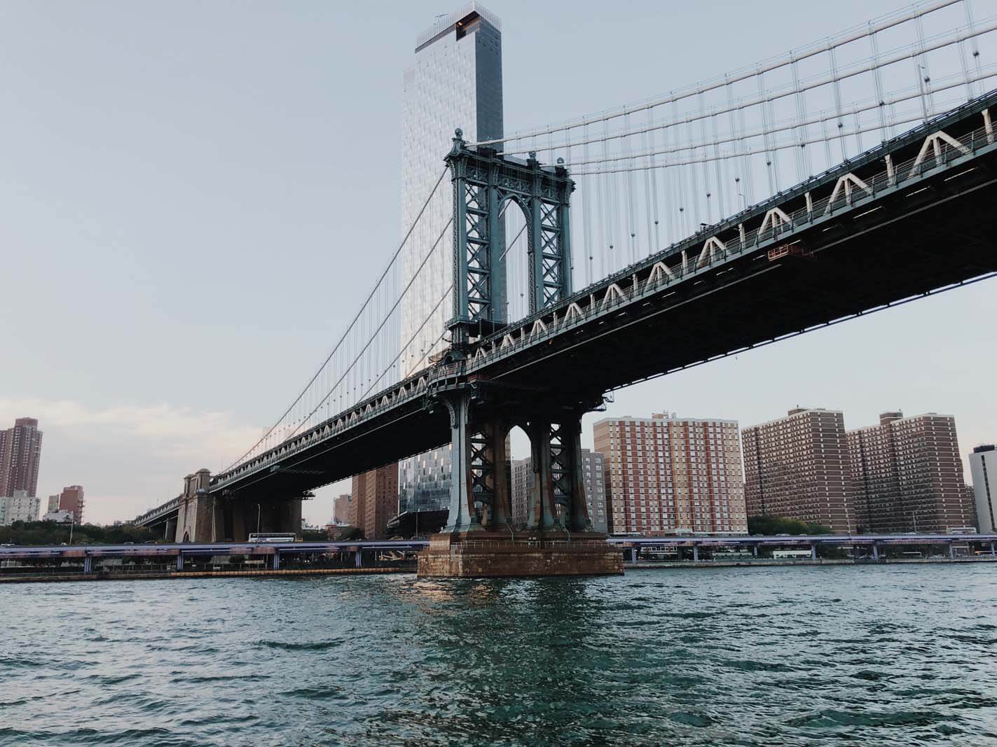 Walking across manhattan bridge