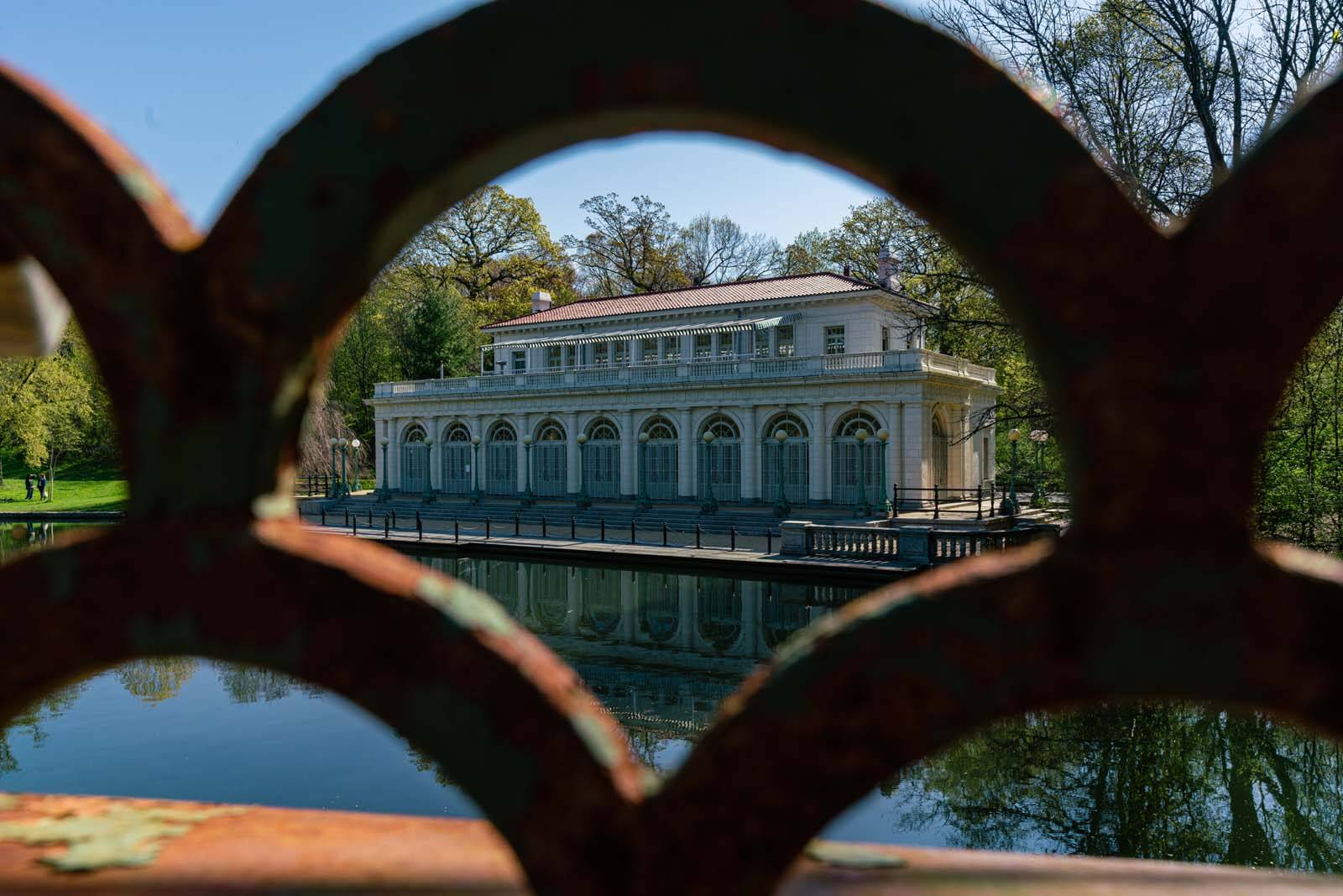 The boathouse in Prospect Park