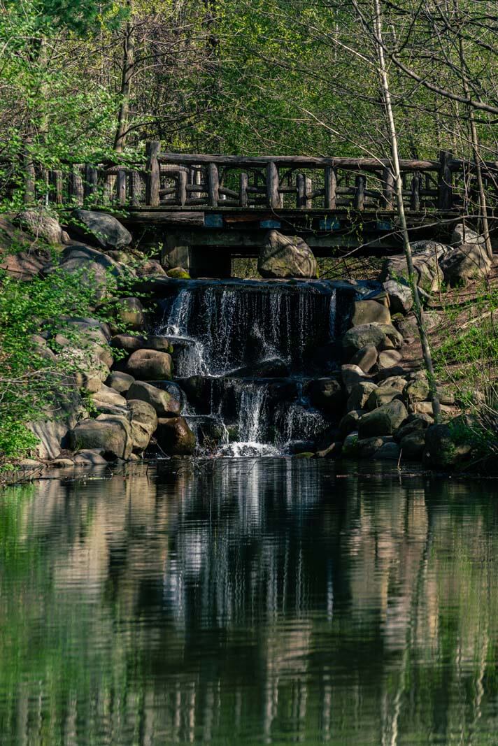 waterfall in prospect park