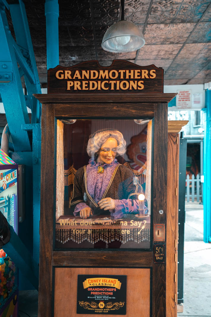 Grandmothers Predictions at Denos Wonder Wheel Park in Coney Island