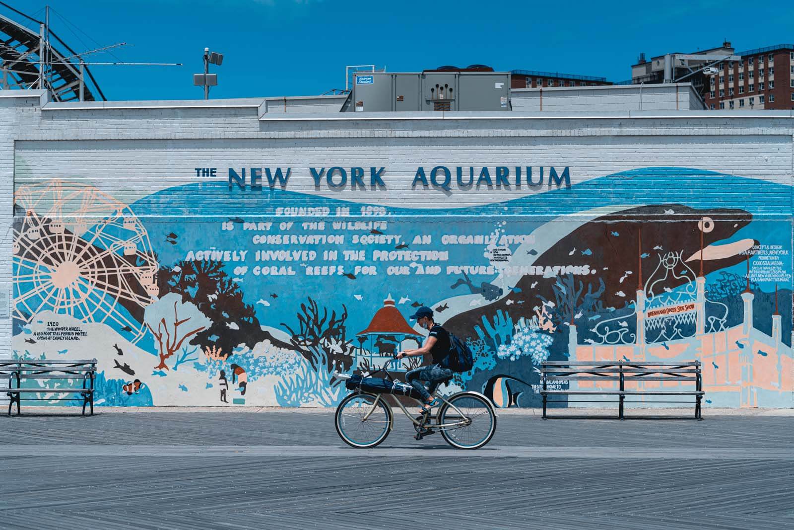 New York Aquarium mural at Coney Island