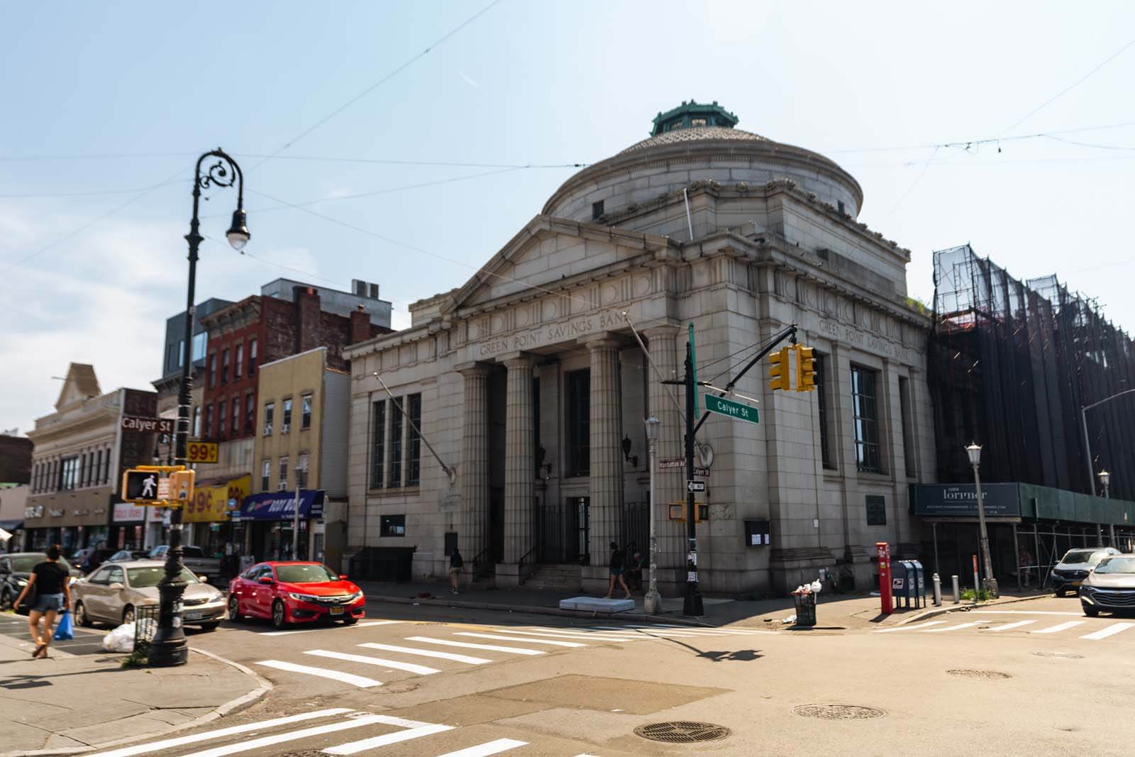 Greenpoint Savings Bank bulding in Greenpoint Brooklyn