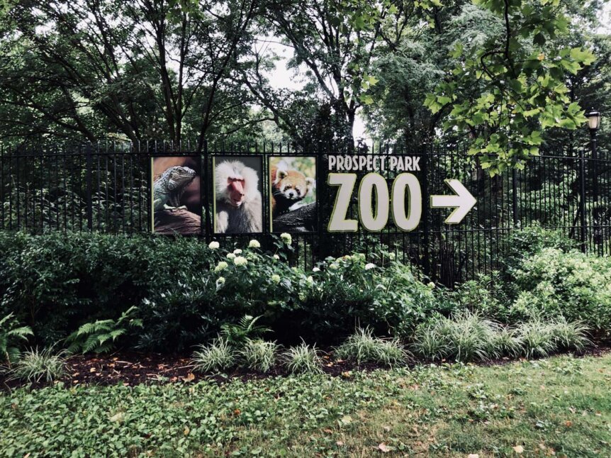 Prospect Park Zoo Prospect PArk Entrance sign