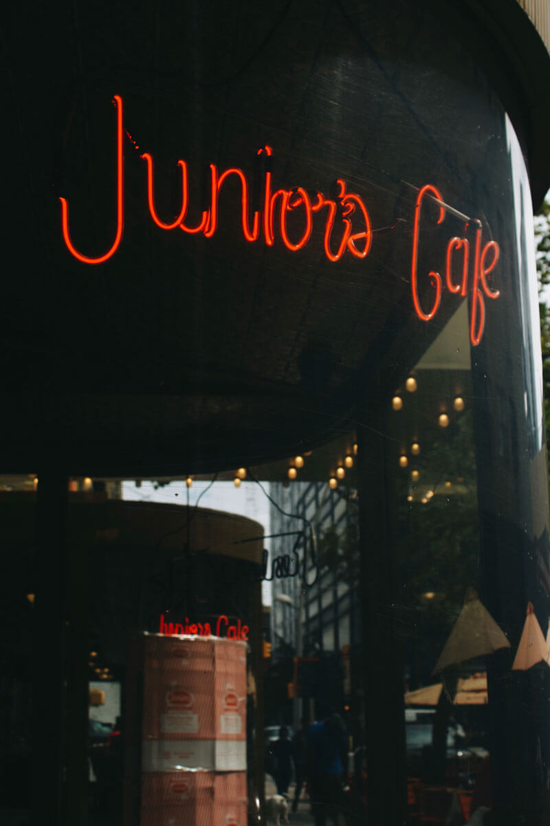 Juniors Cafe and Cheesecake in Downtown Brooklyn by Katie Hinkle