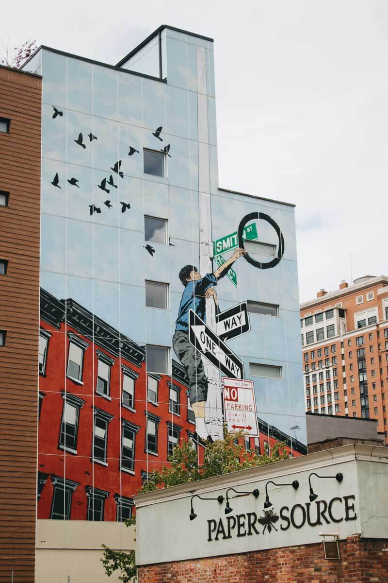 mural-and-shopping-on-Smith-Street-in-Brooklyn by Katie Hinkle