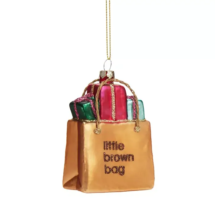Bloomingdales Little Brown Bag NYC Christmas Ornament
