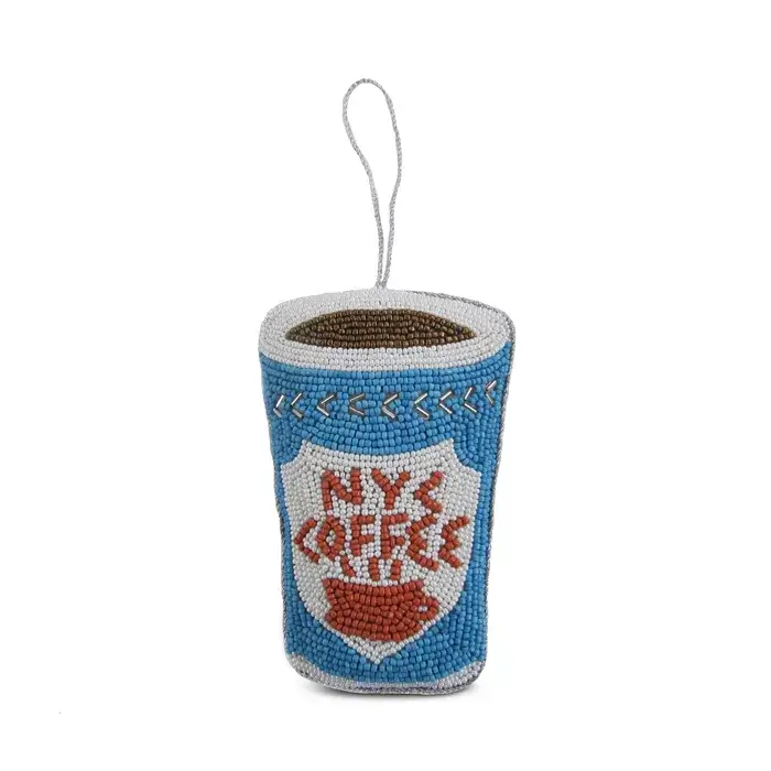 NYC greek coffee cup christmas ornament