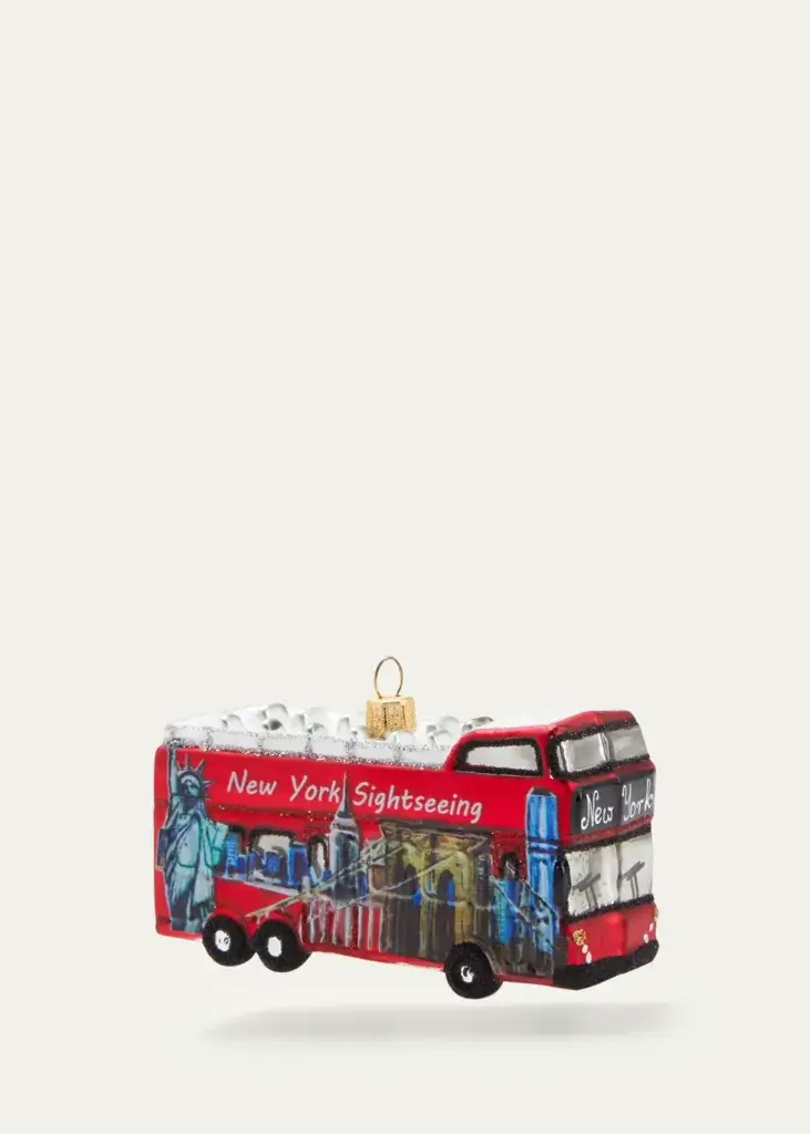 New York Sightseeing Bus Christmas Ornament