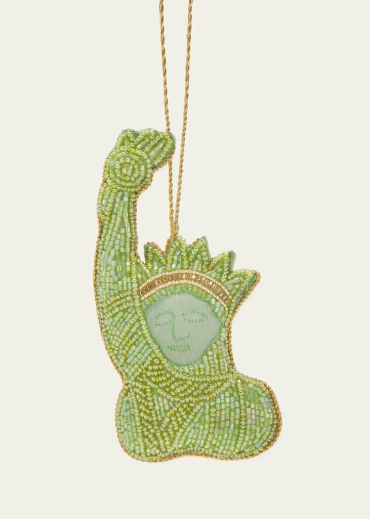 beaded Statue of Liberty ornament