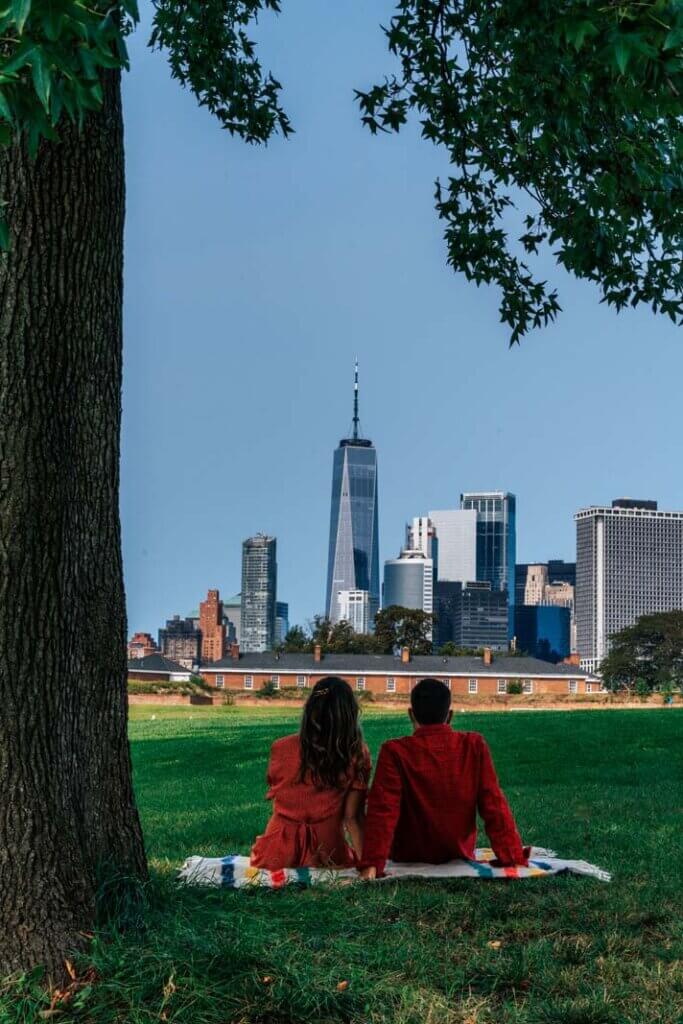the perfect picnic spot on Governors Island