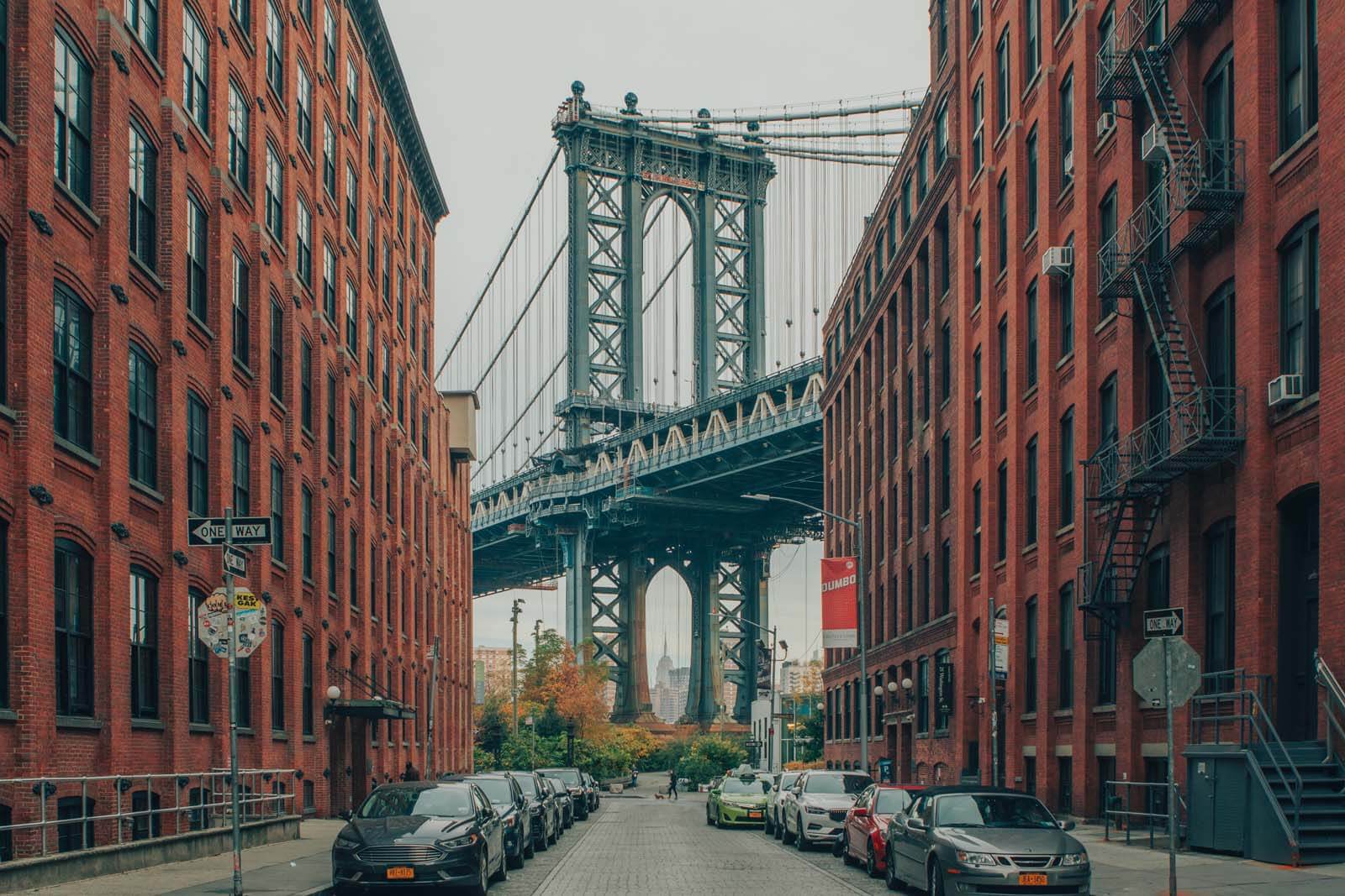 The famous Brooklyn Instagram shot in DUMBO of Manhattan Bridge