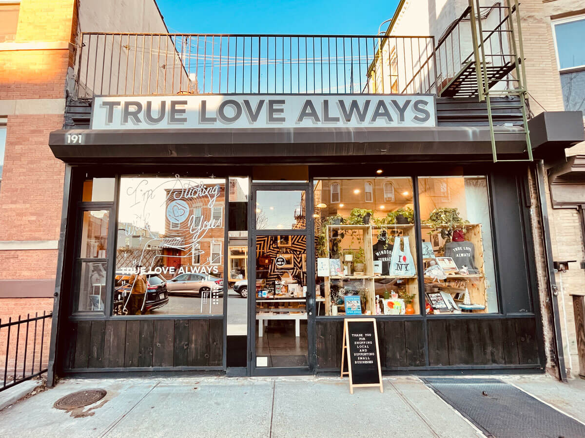 True Love Always gift shop in Windsor Terrace Brooklyn