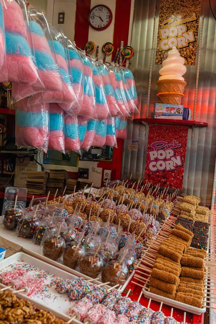 candy selection at Williams Candy in Coney Island Brooklyn