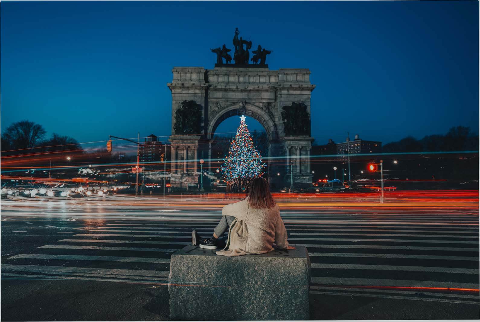 Grand Army Plaza Christmas tree in Brooklyn