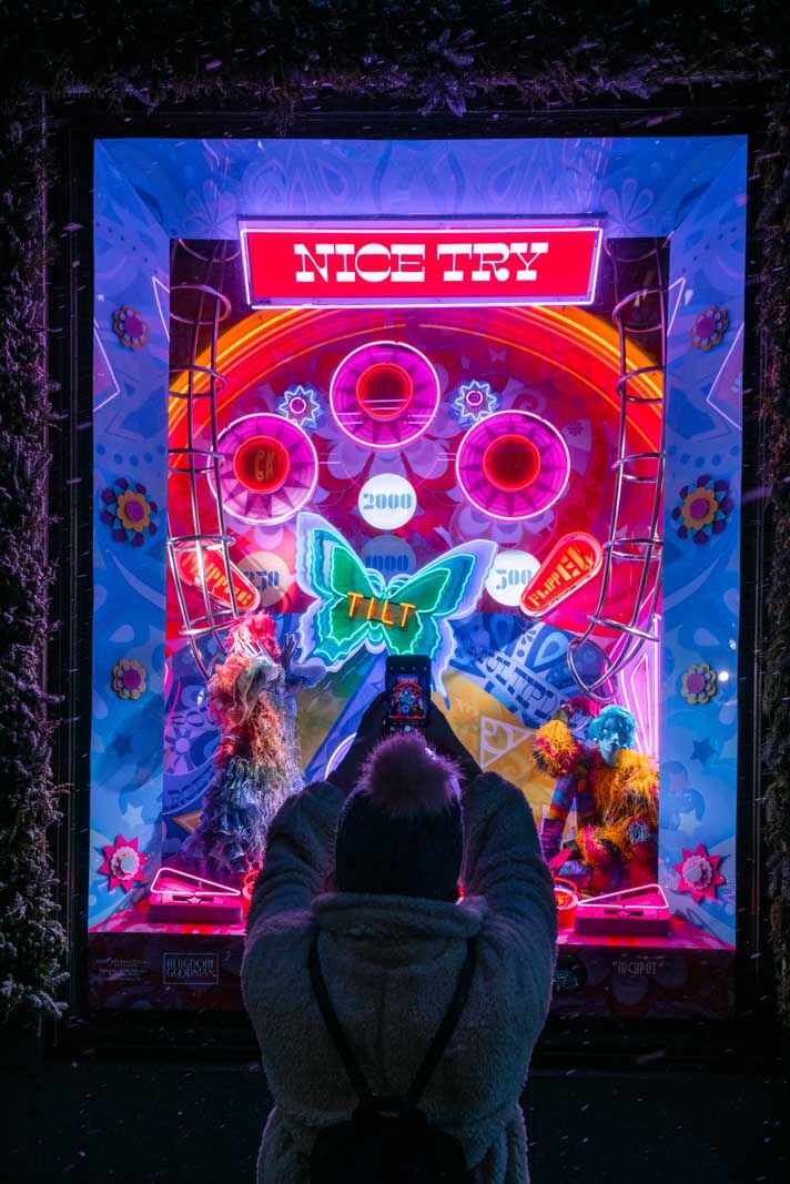 NYC Christmas department store window displays from 2019