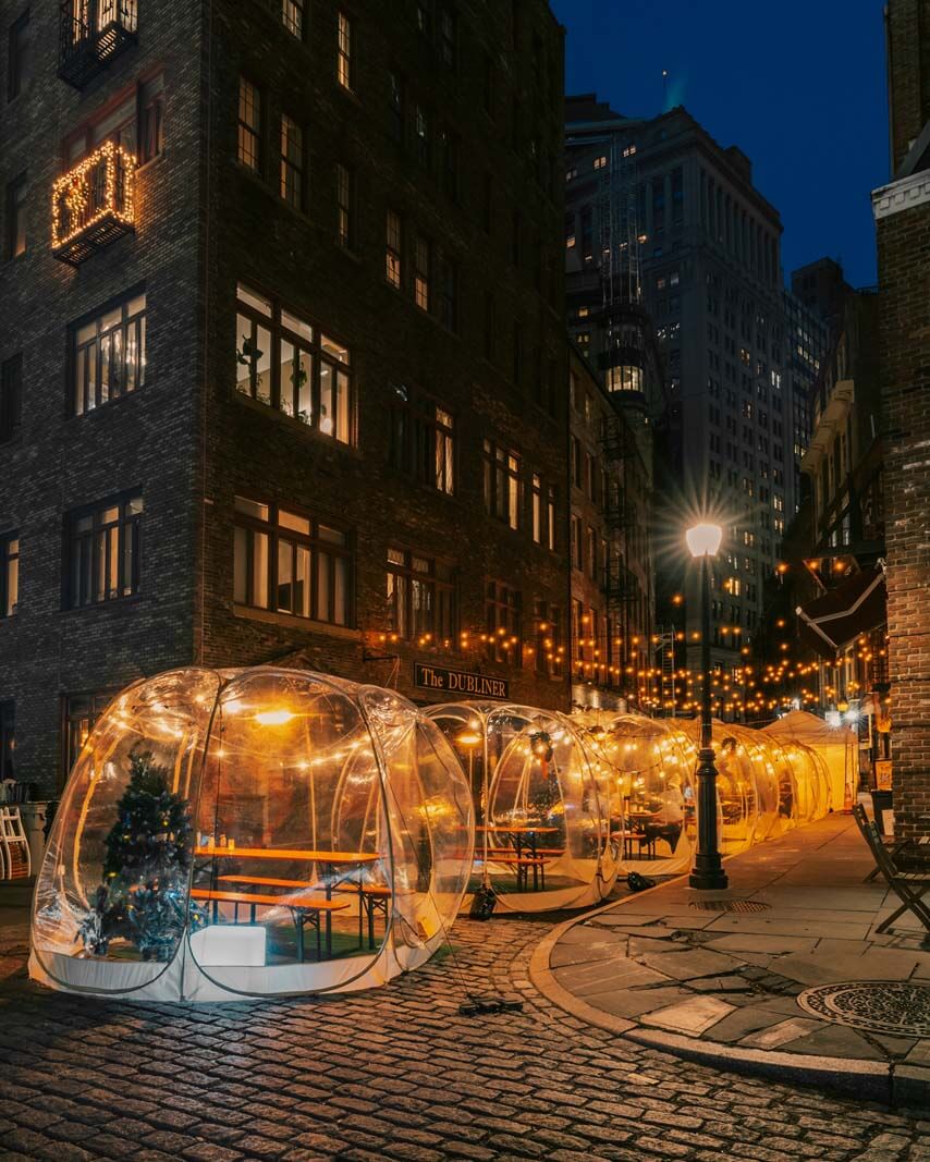 stone street igloo restaurant in manhattan