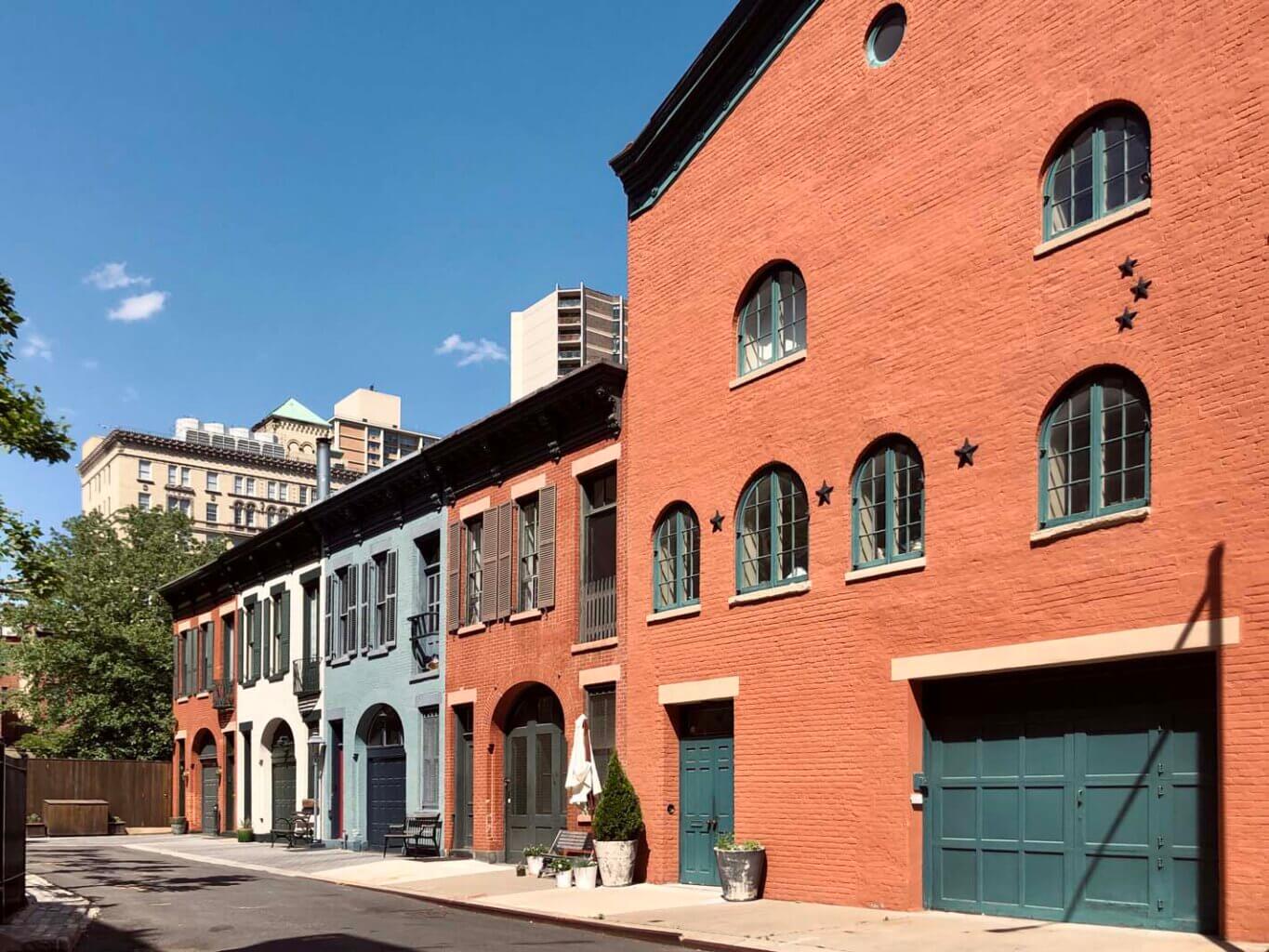 Beautiful Row houses off of Love Lane in Brooklyn Heights