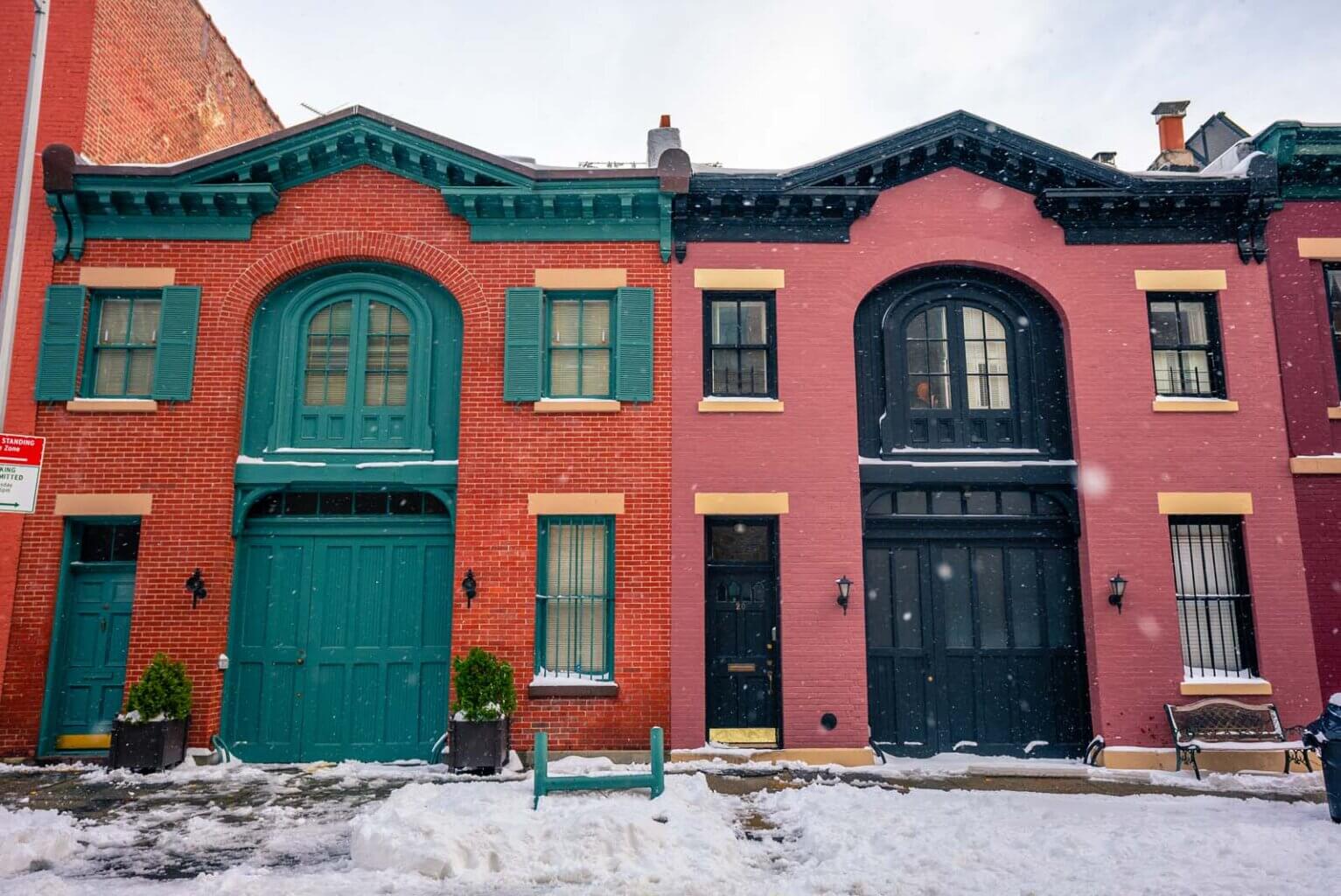 Two Row houses off Brooklyn Height