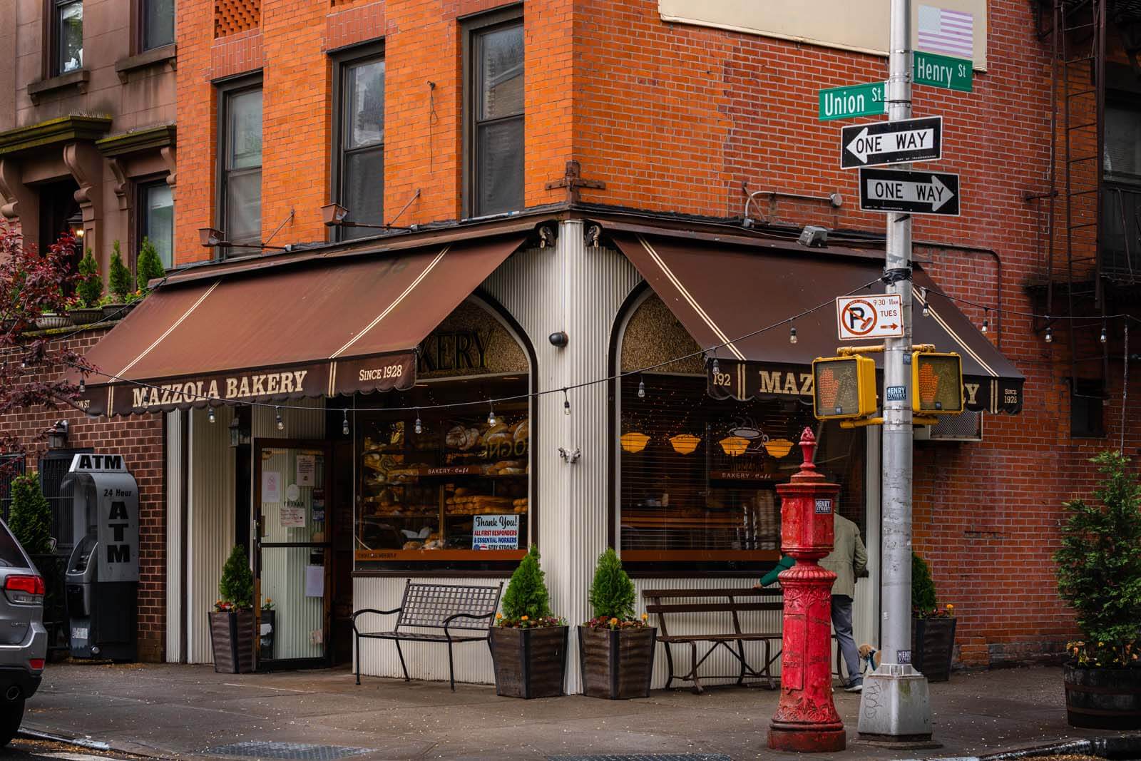 The legendary Mazzola Bakery in Carroll Gardens home of the lard bread in brooklyn