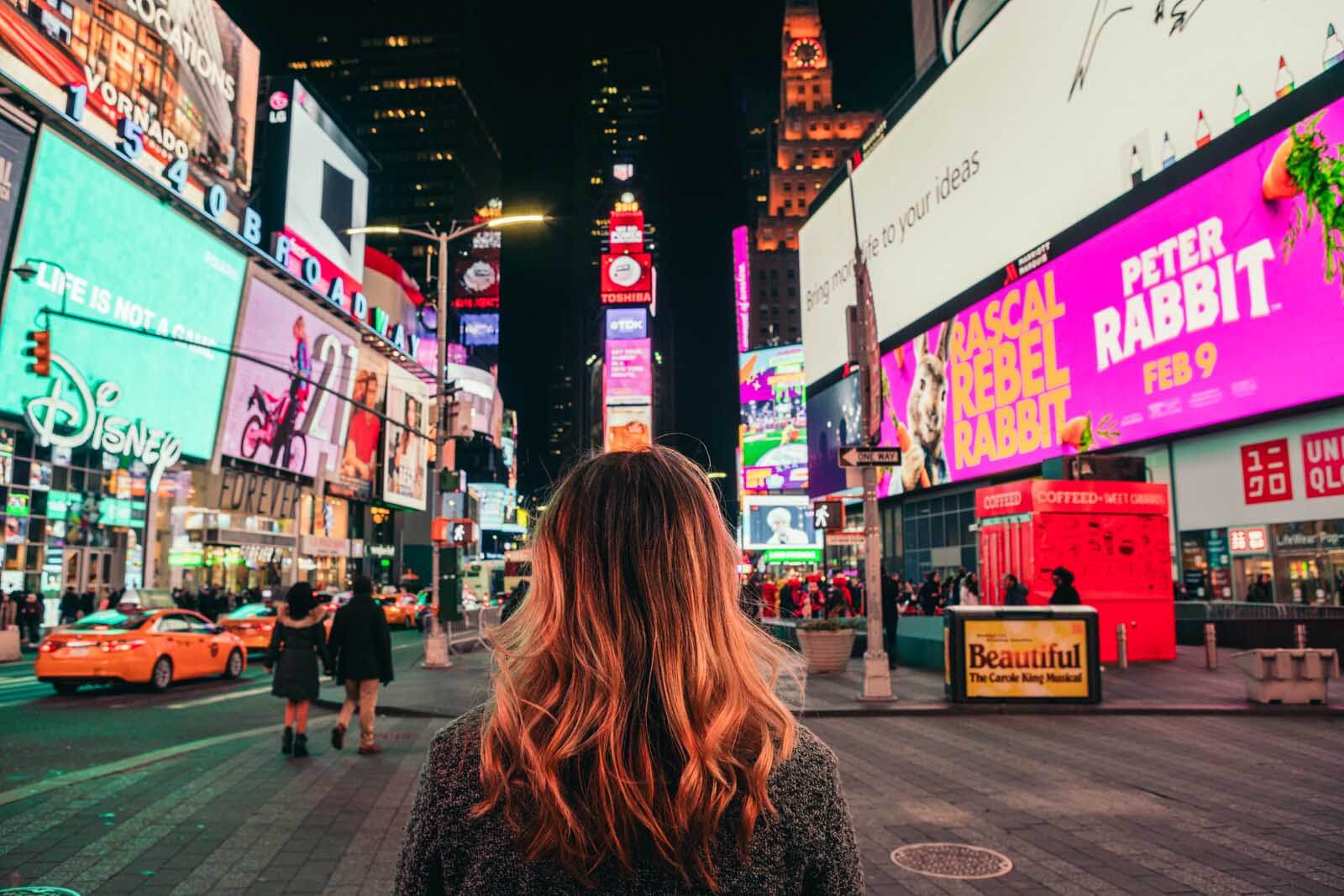 Times Square at Night in NYC