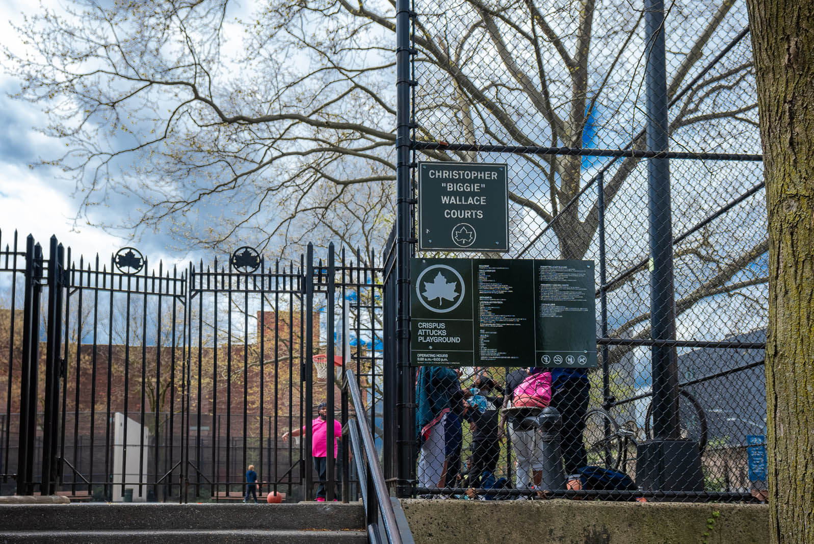 Christopher Biggie Wallace Courts at Crispus Atticus Playground in Brooklyn