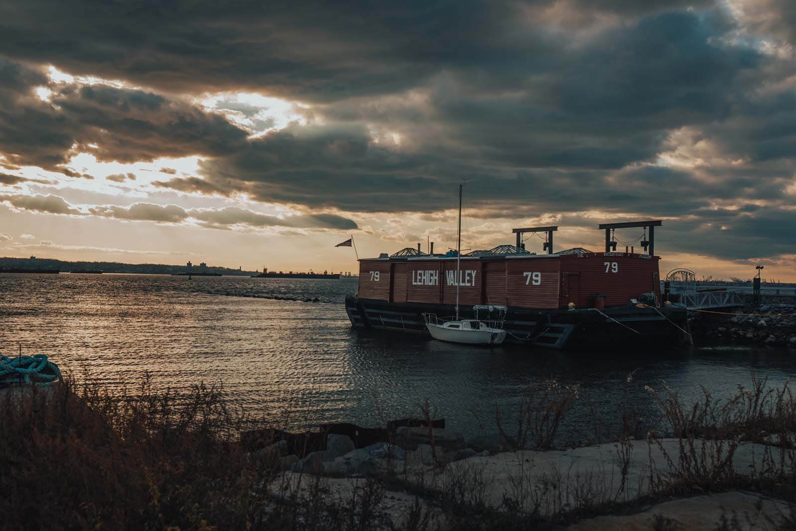 Waterfront Museum and Showboat Barge in Red Hook Brooklyn