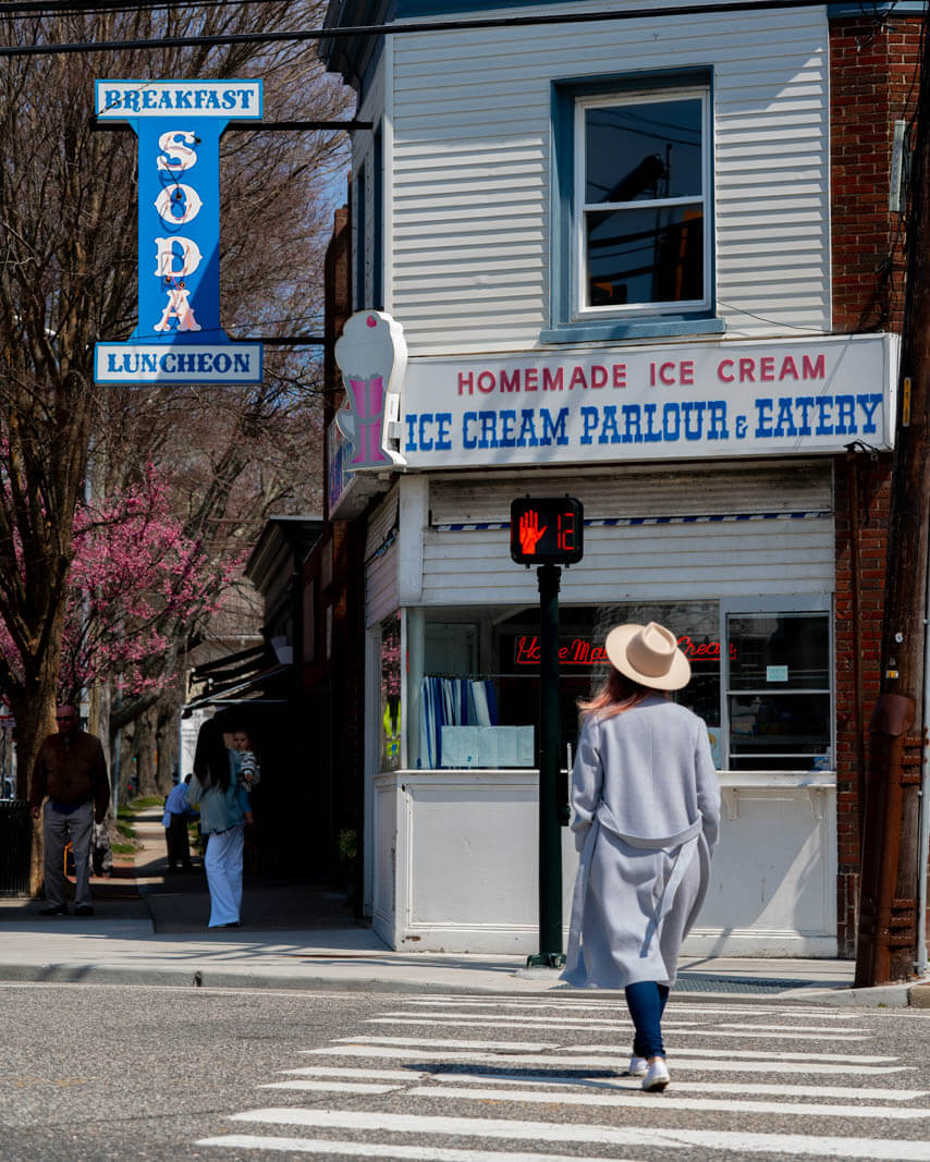 old fashioned candy store and ice cream parlor in Bridgehampton 