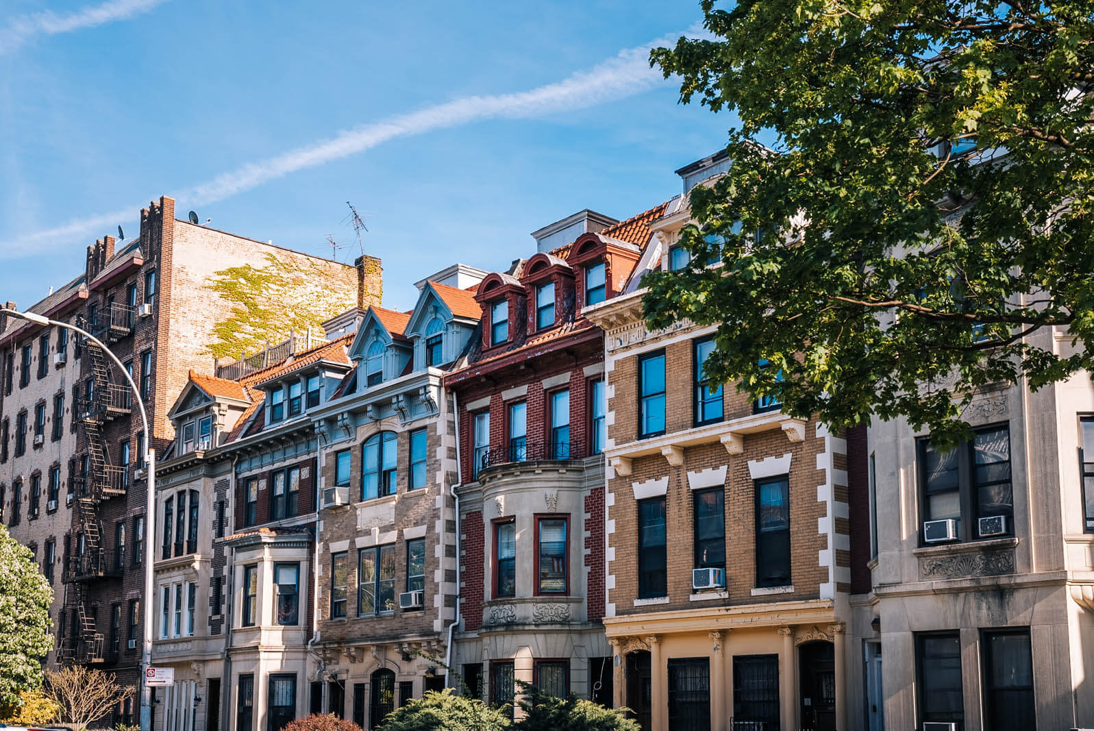 beautiful rowhouses in Prospect Lefferts Garden Historic District Brooklyn