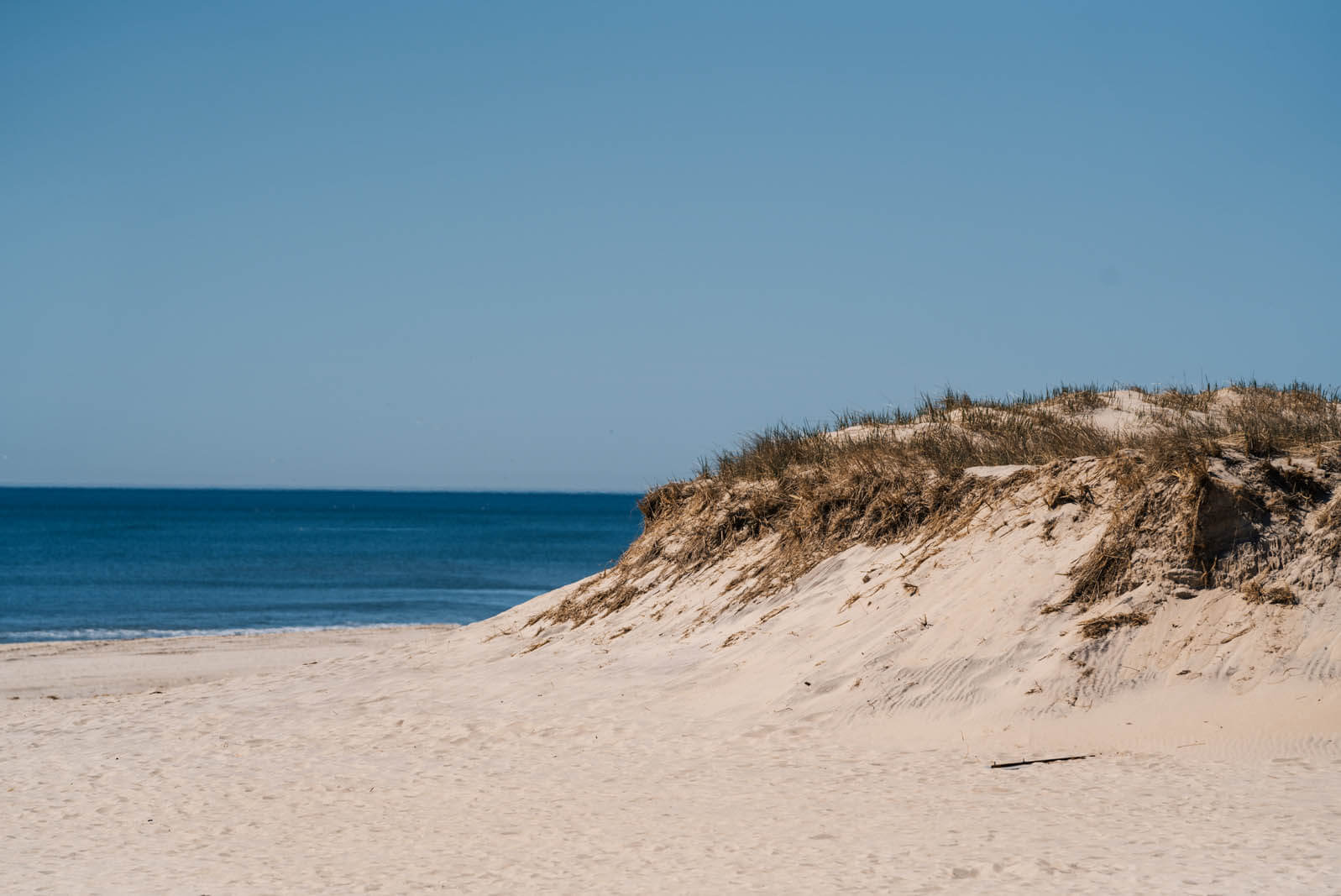 white sandy Coopers Beach in Southampton in the Hamptons Long Island New York