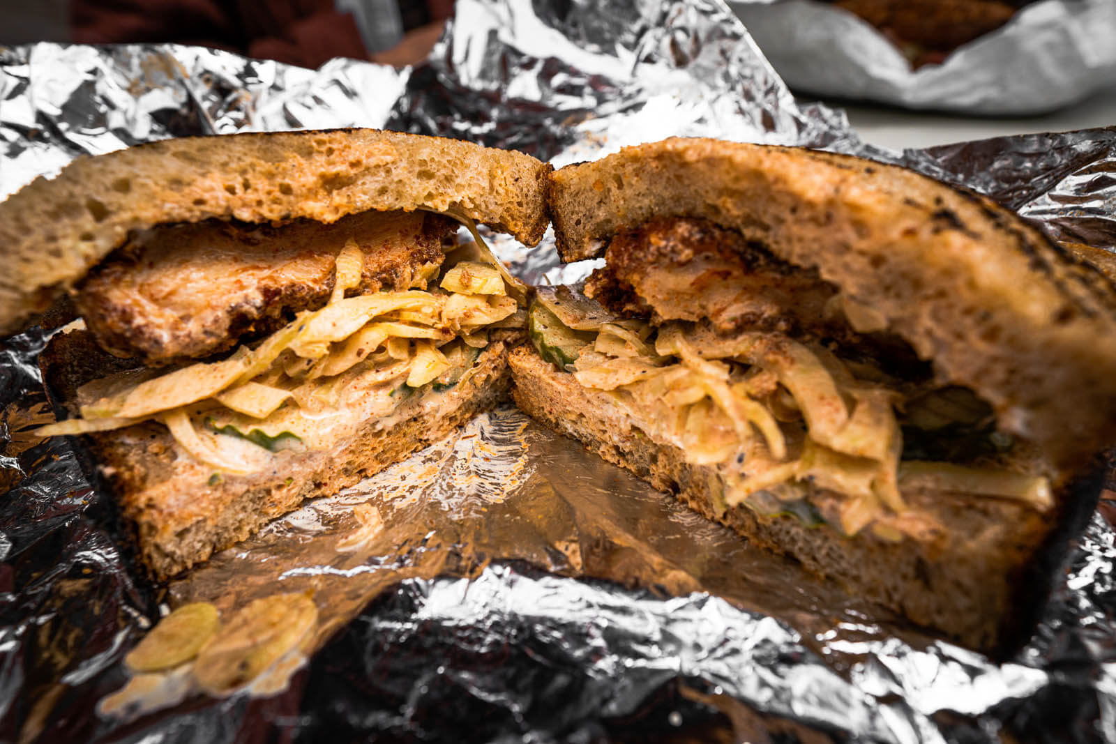 fried chicken sandwich in Brooklyn from Winner in Park Slope