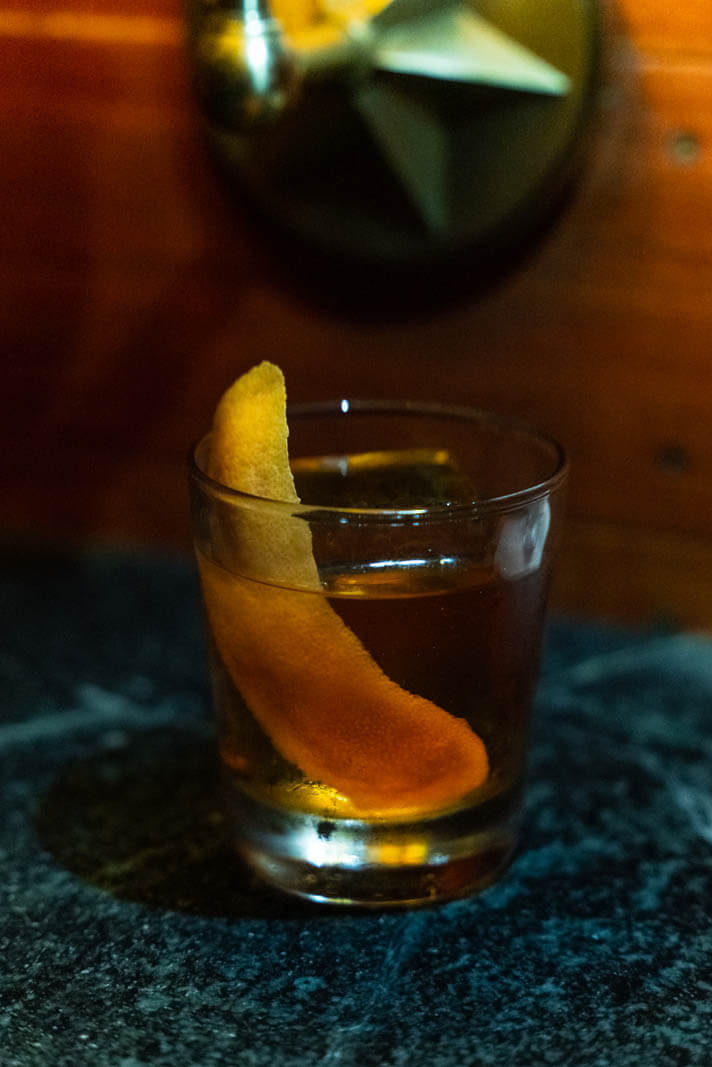 cocktail at Fresh Kills bar in Williamsburg Brooklyn