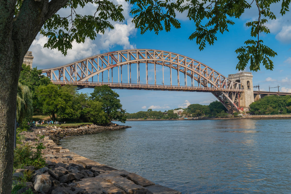 Hells-Gate-Bridge-view-from-Randalls-Island-in-NYC