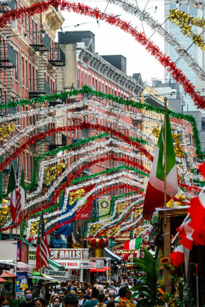 The Feast of San Gennaro in Little Italy Manhattan NYC