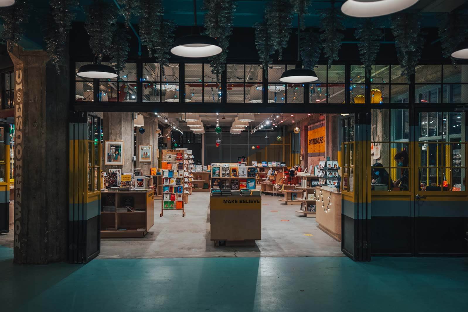 powerhouse bookstore in Industry City in Sunset Park Brooklyn