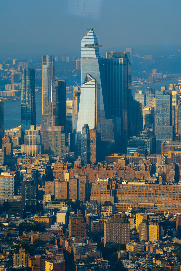 view of the Edge from One World Observatory in NYC