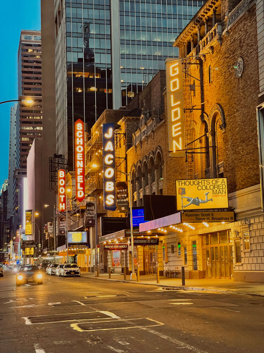 NYC - Theatre District: Booth Theatre and West 45th Street…