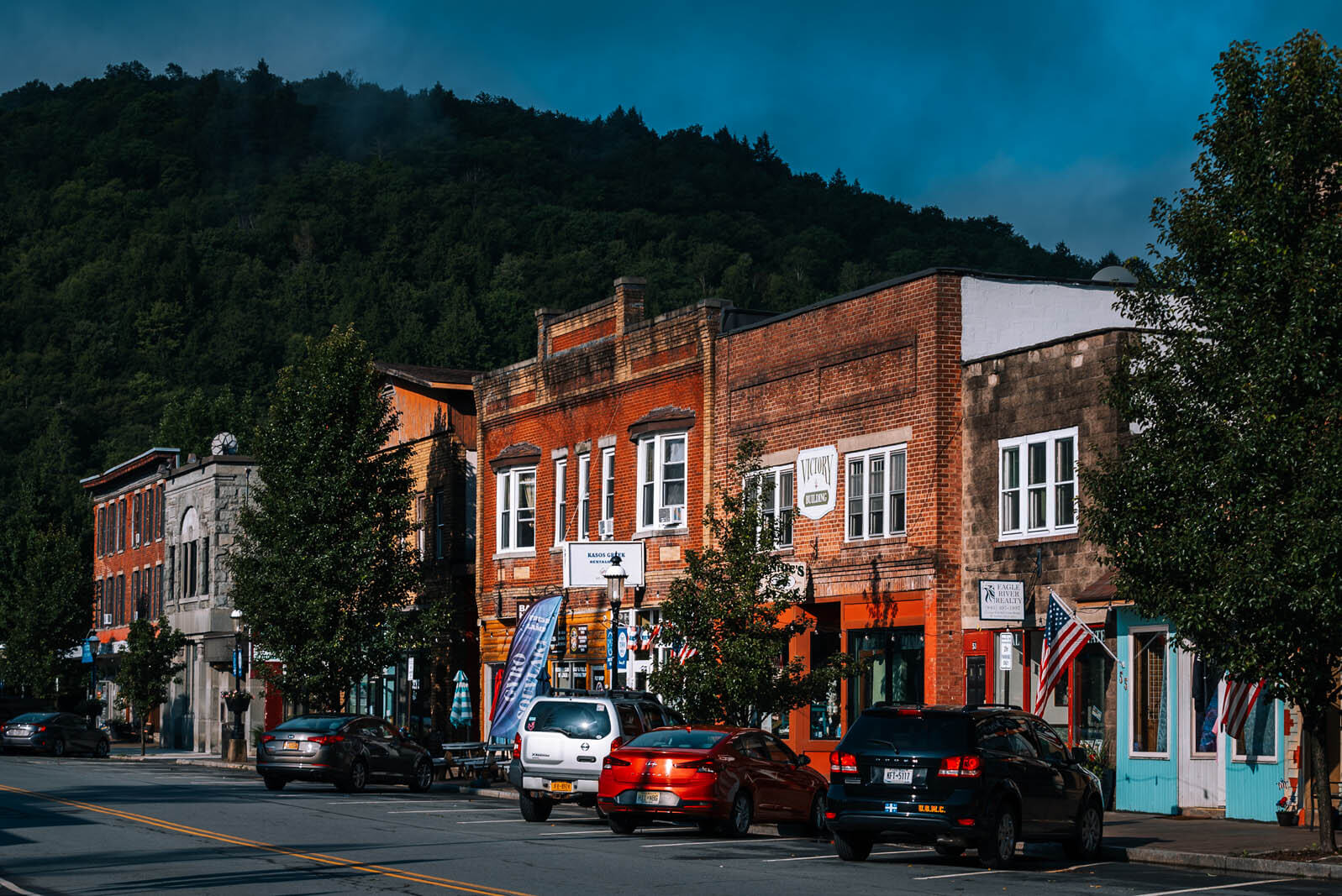 Downtown Roscoe New York in the Catskills