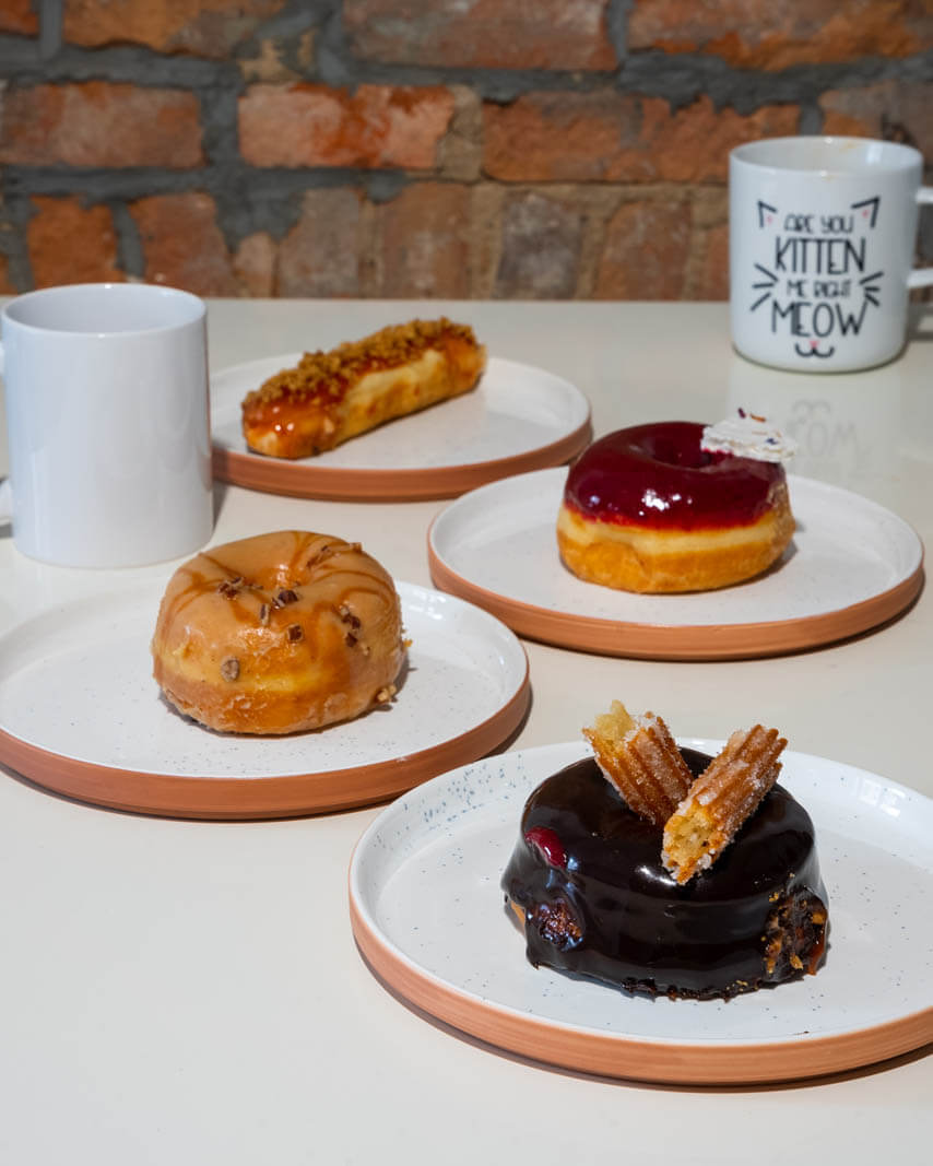 array of flavors of donuts from Fan Fan doughnuts