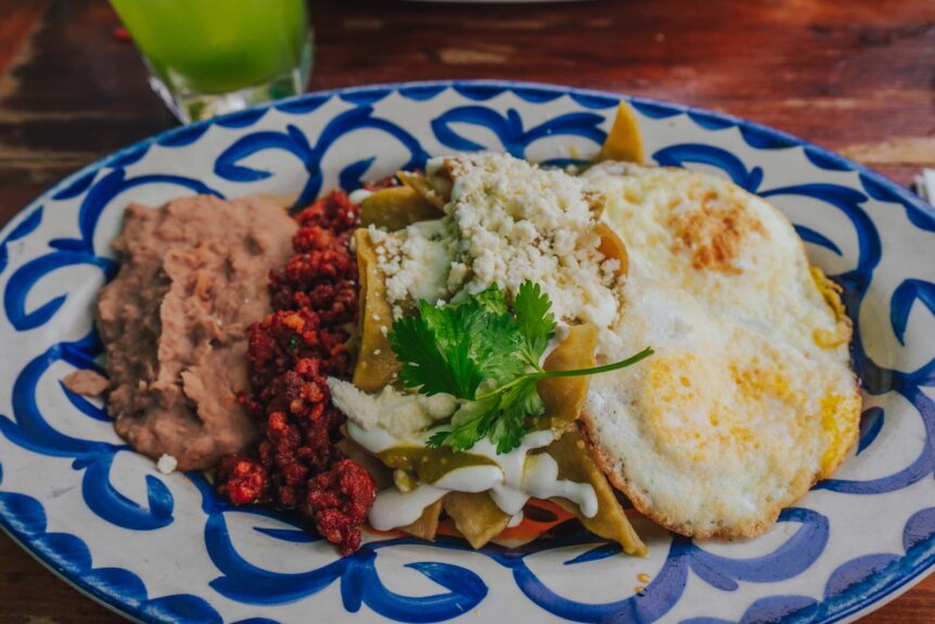 chilaquiles brunch at Chavelas in Crown Heights