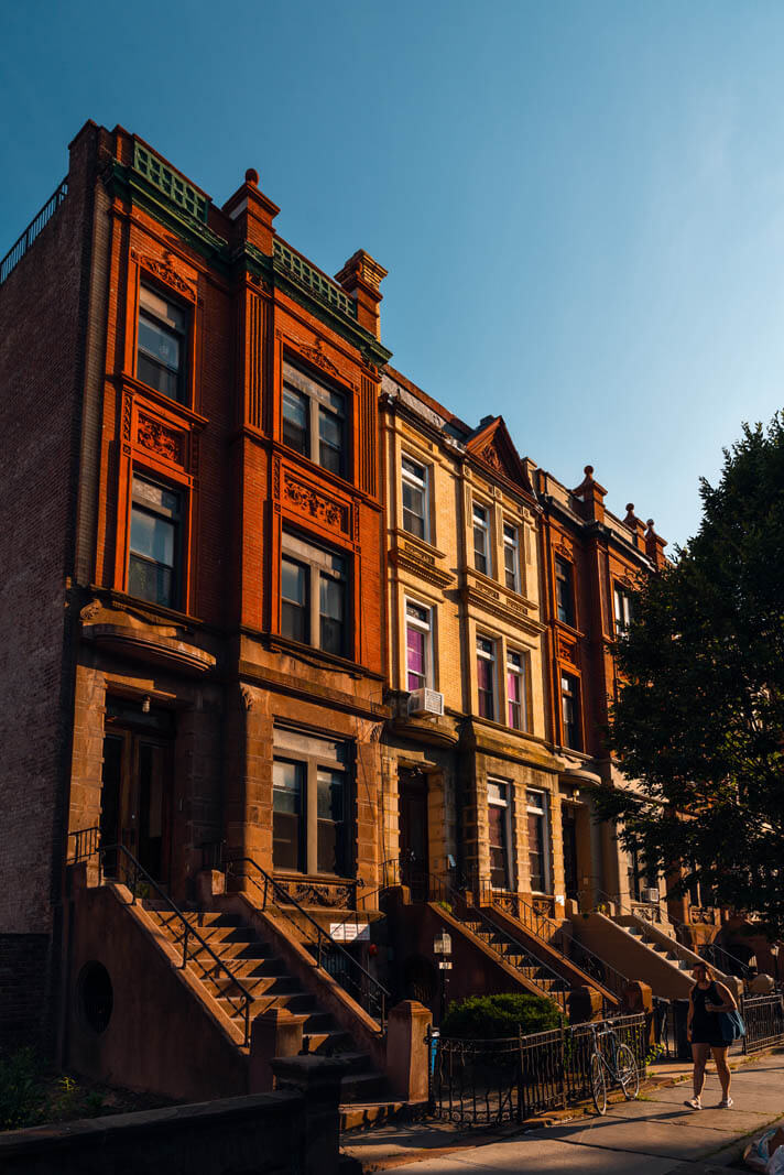 gorgeous buildings and rowhouses in Bed Stuy Brooklyn