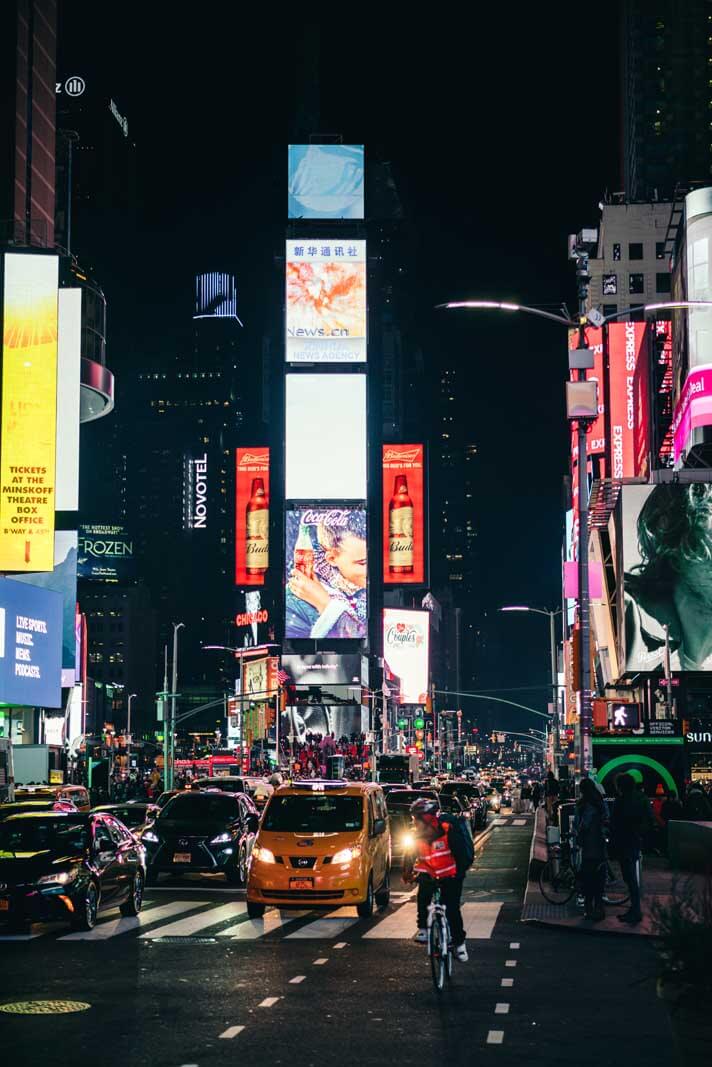 Times Square at Night in New York City