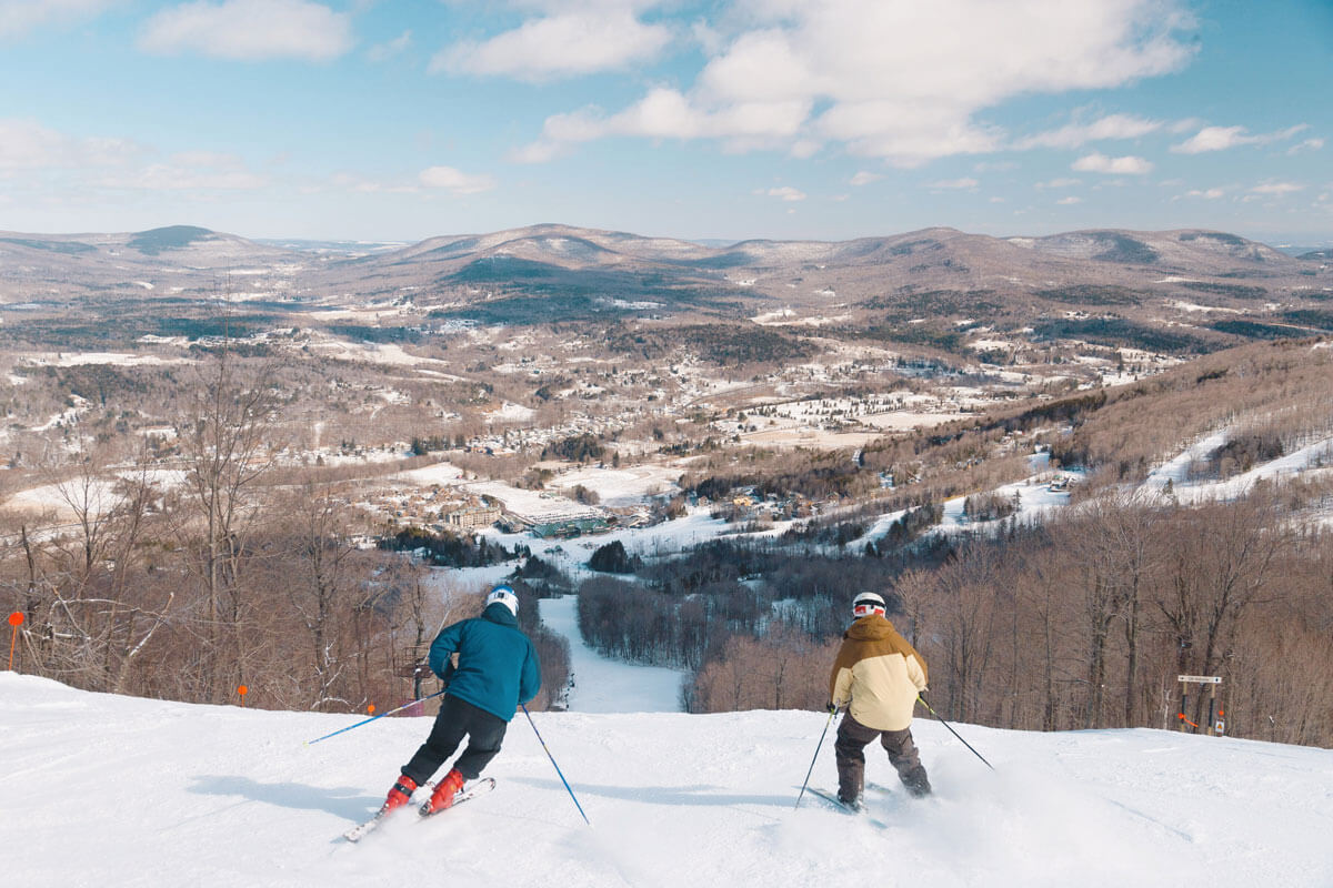 Windham Mountain Ski Resort in the Catskills New York in winter closest skiing to NYC