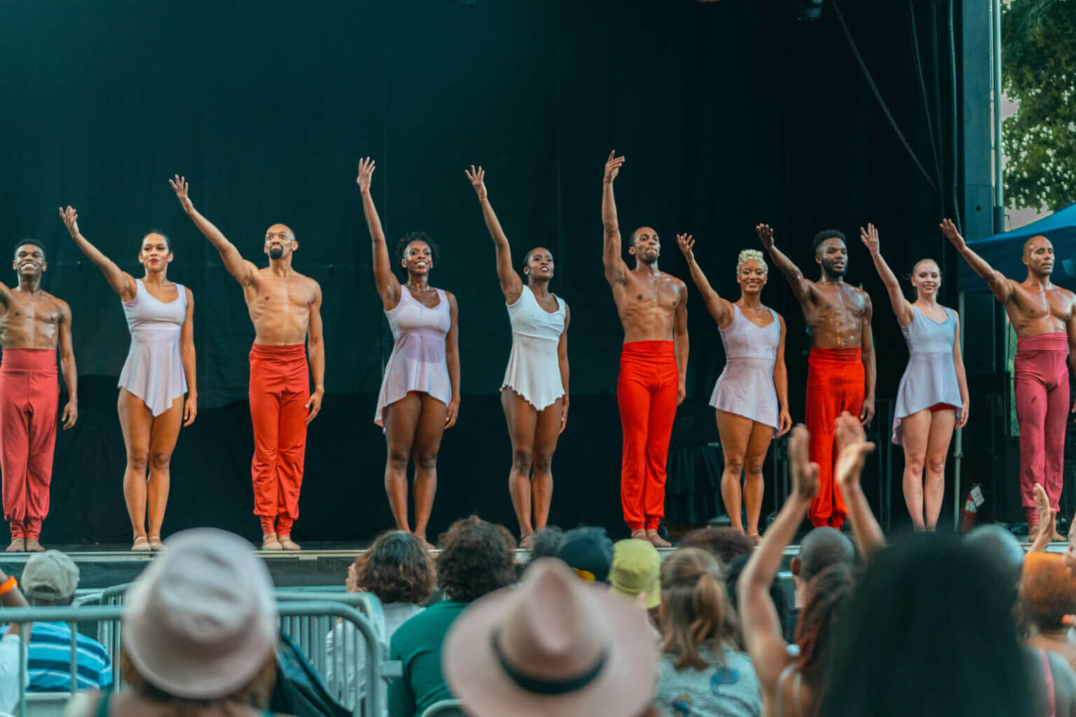 Dallas National Black Theatre perfroming for Summer Stage in Herbert Von King PArk in BEd STuy Brooklyn