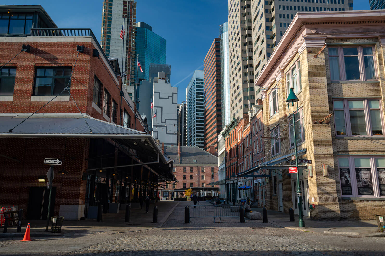 South Street Seaport District in Lower Manhattan