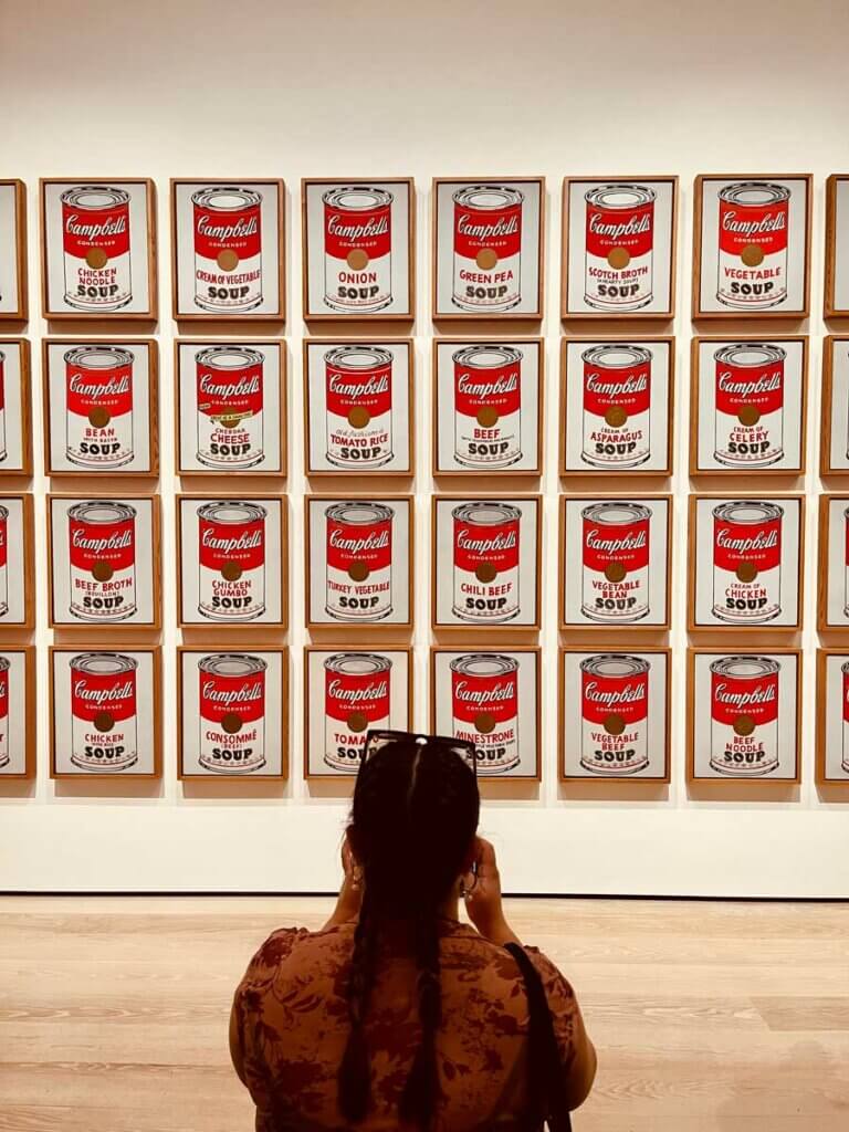 Andy-Warhol-soup-cans-at-Museum-of-Modern-Art-MOMA-in-NYC