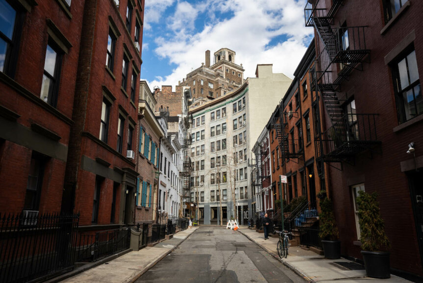 a pretty street in the West Village of NYC
